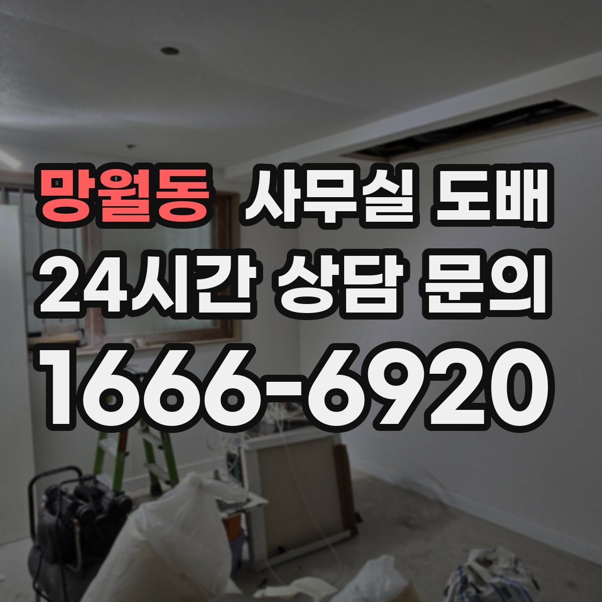 망월동 사무실 도배