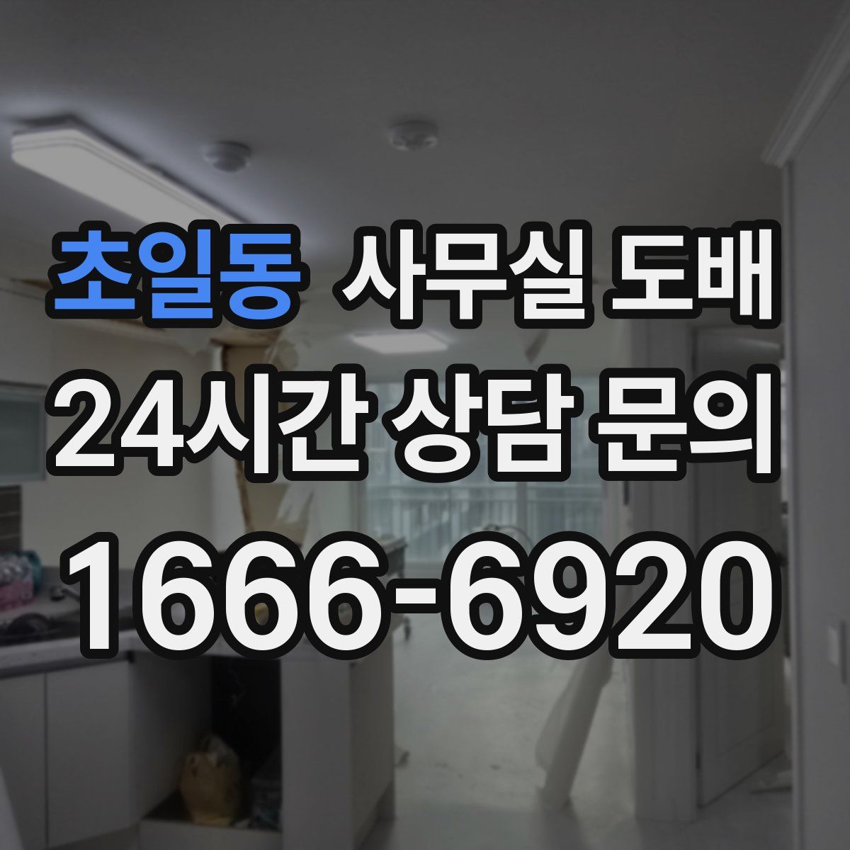 초일동 사무실 도배