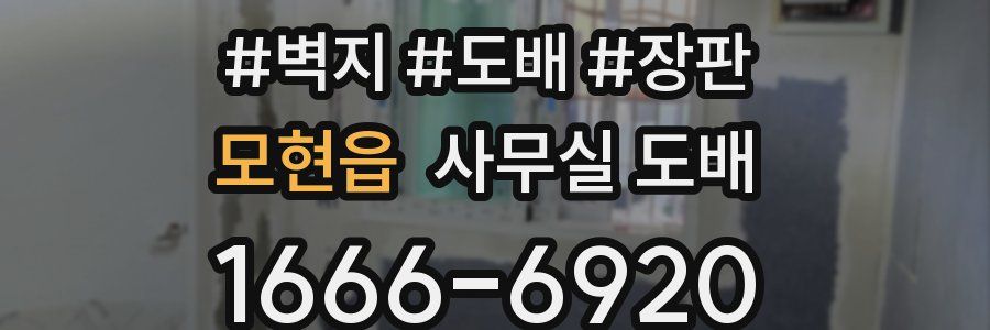 모현읍 사무실 도배