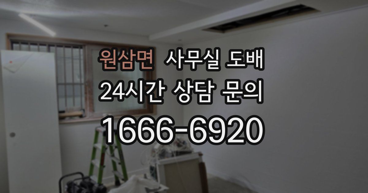 원삼면 사무실 도배