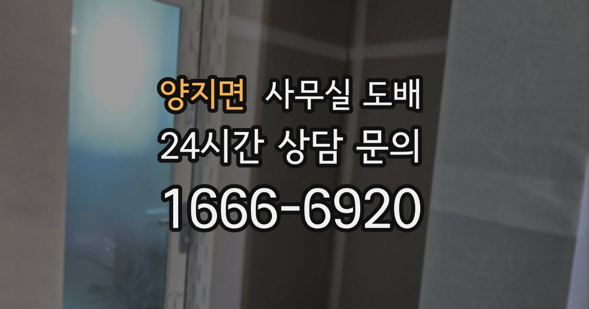 양지면 사무실 도배
