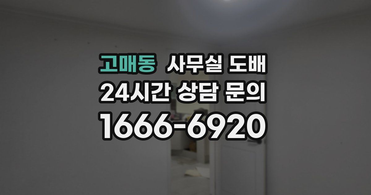 고매동 사무실 도배
