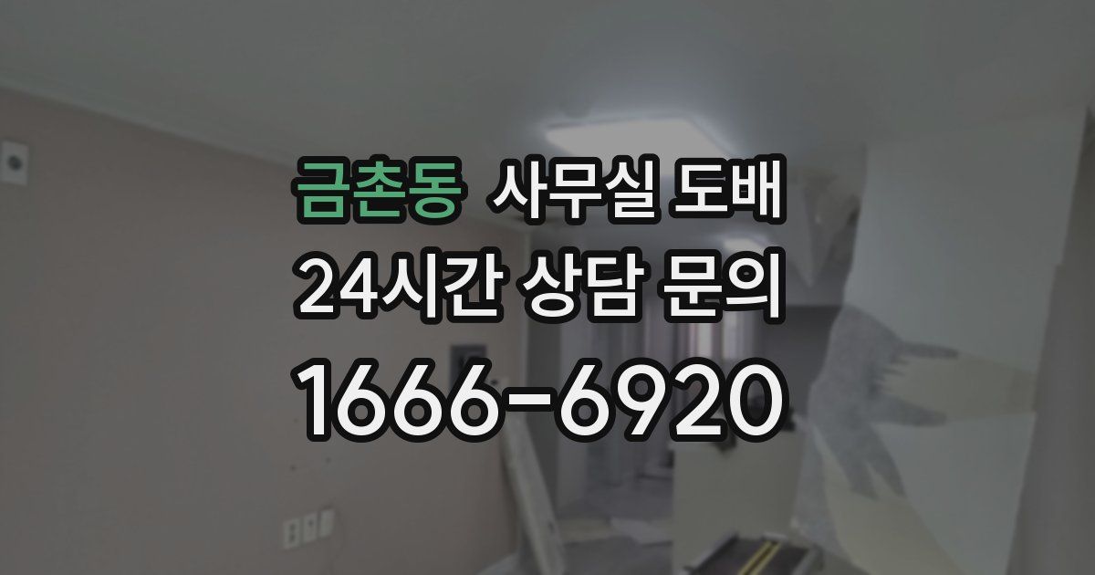 금촌동 사무실 도배