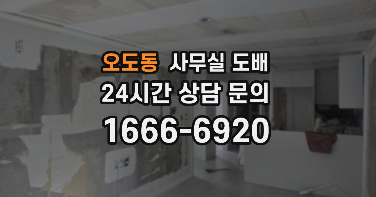 오도동 사무실 도배
