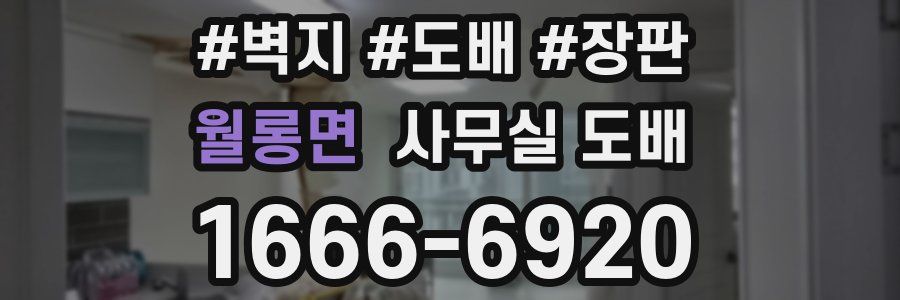 월롱면 사무실 도배