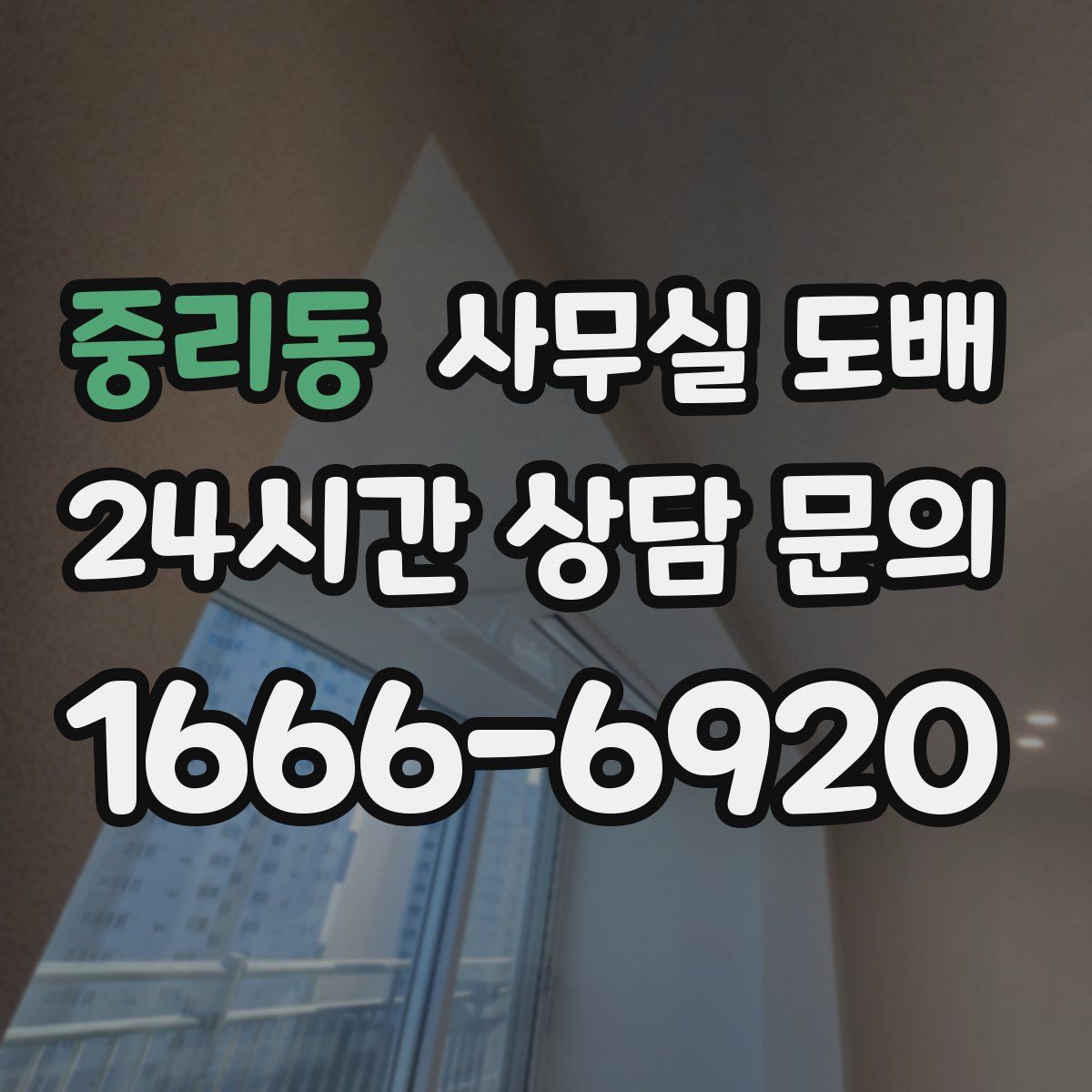 중리동 사무실 도배