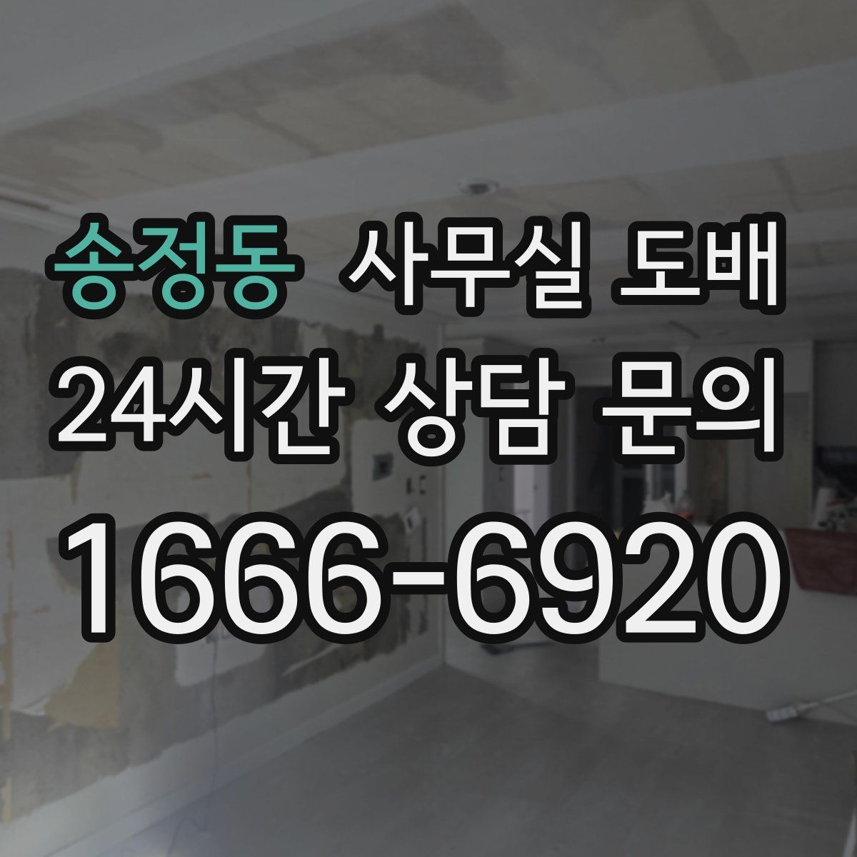 송정동 사무실 도배