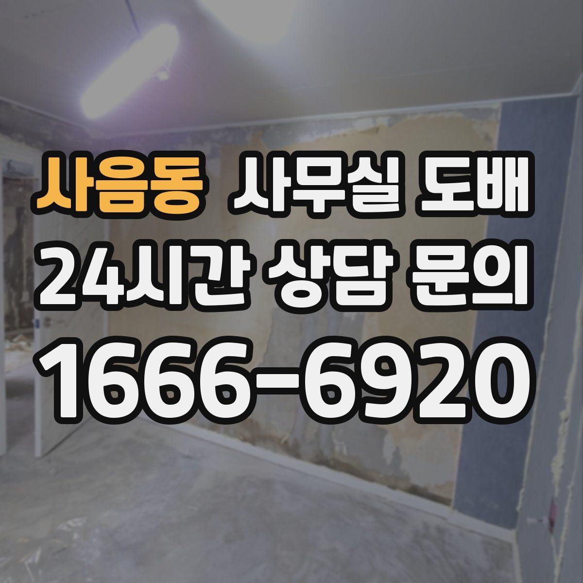 사음동 사무실 도배
