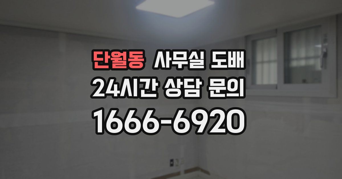 단월동 사무실 도배