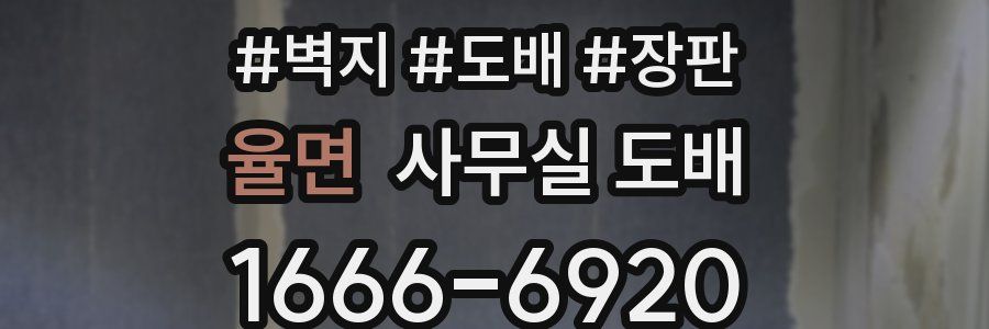 율면 사무실 도배