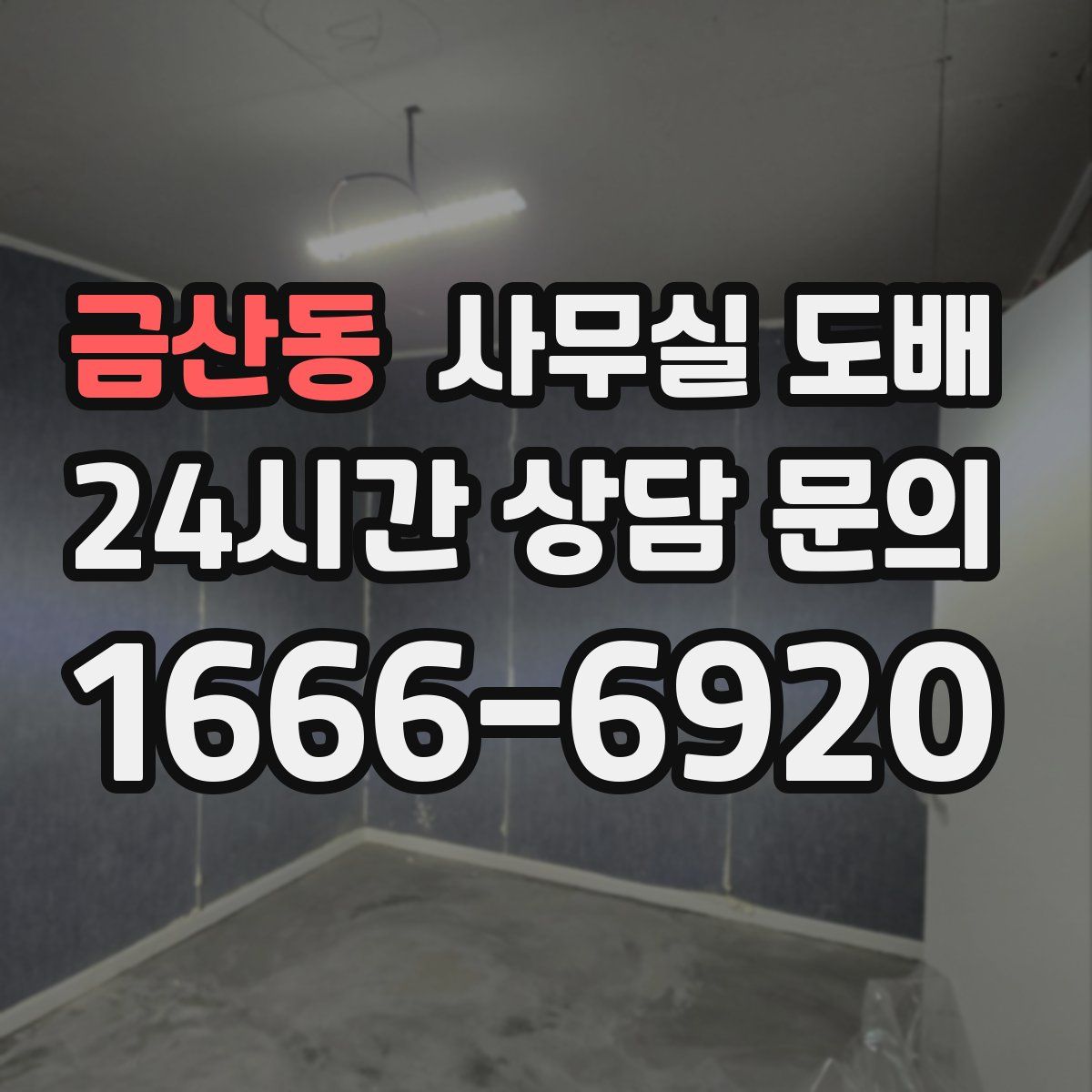 금산동 사무실 도배