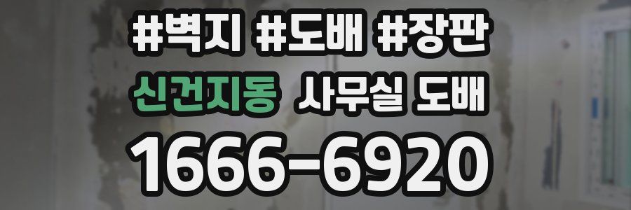 신건지동 사무실 도배