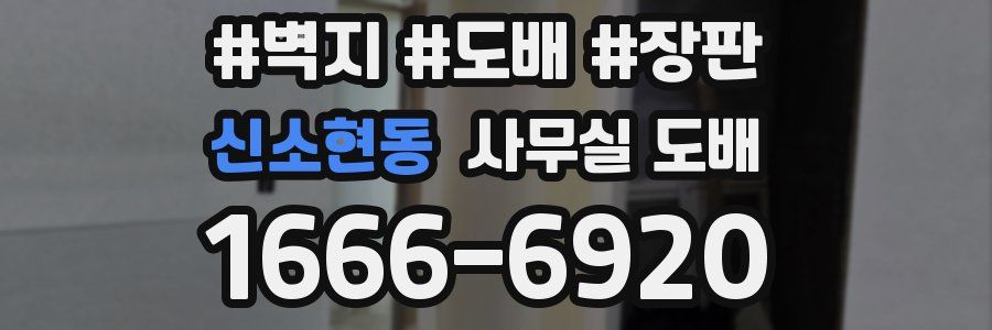신소현동 사무실 도배