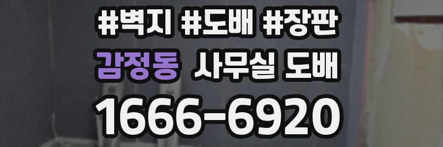 감정동 사무실 도배