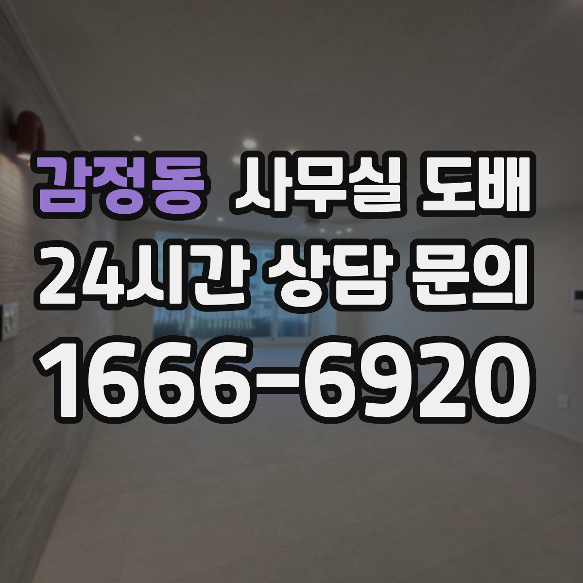 감정동 사무실 도배