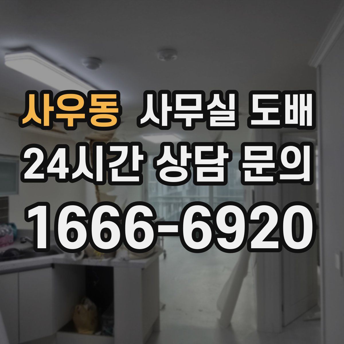 사우동 사무실 도배