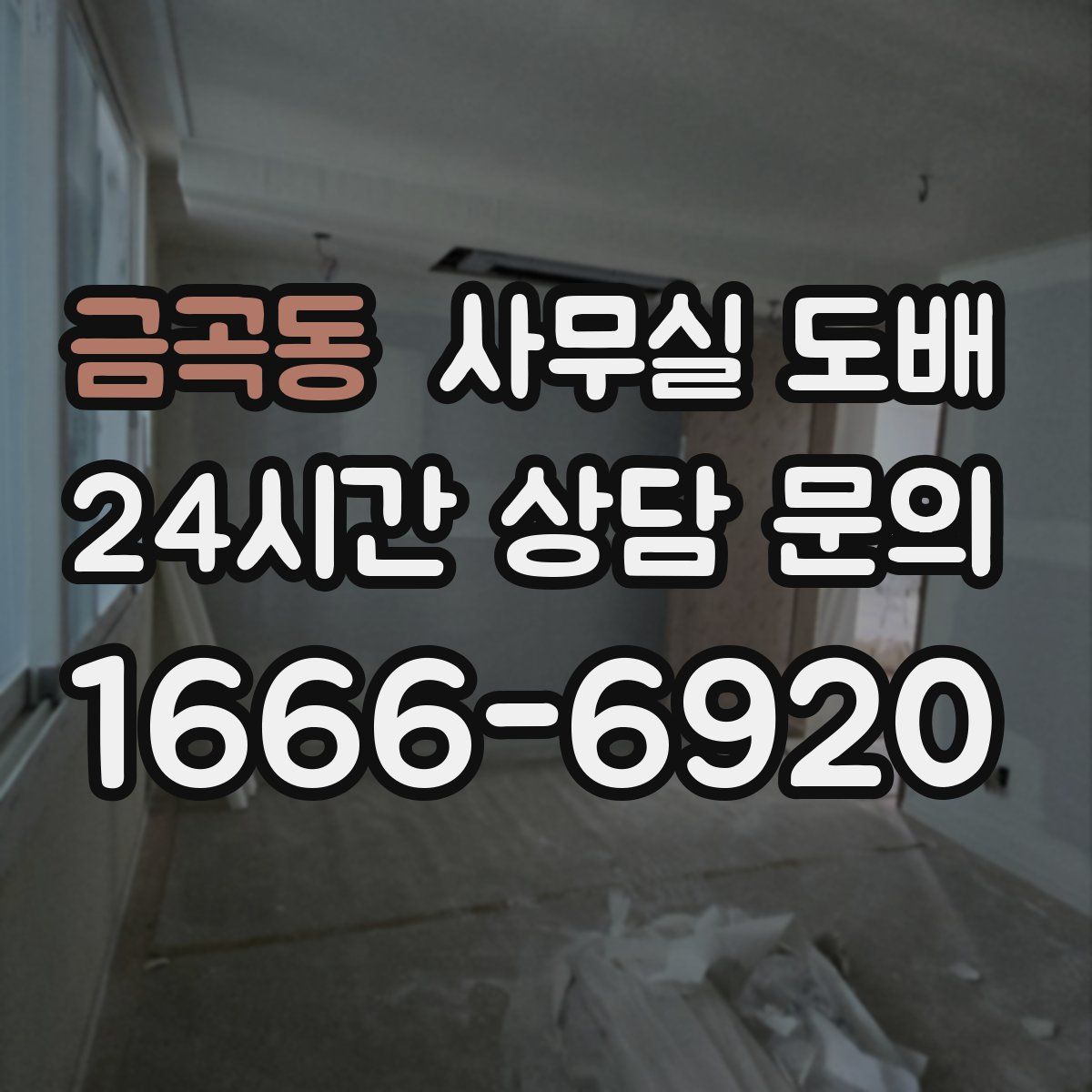 금곡동 사무실 도배