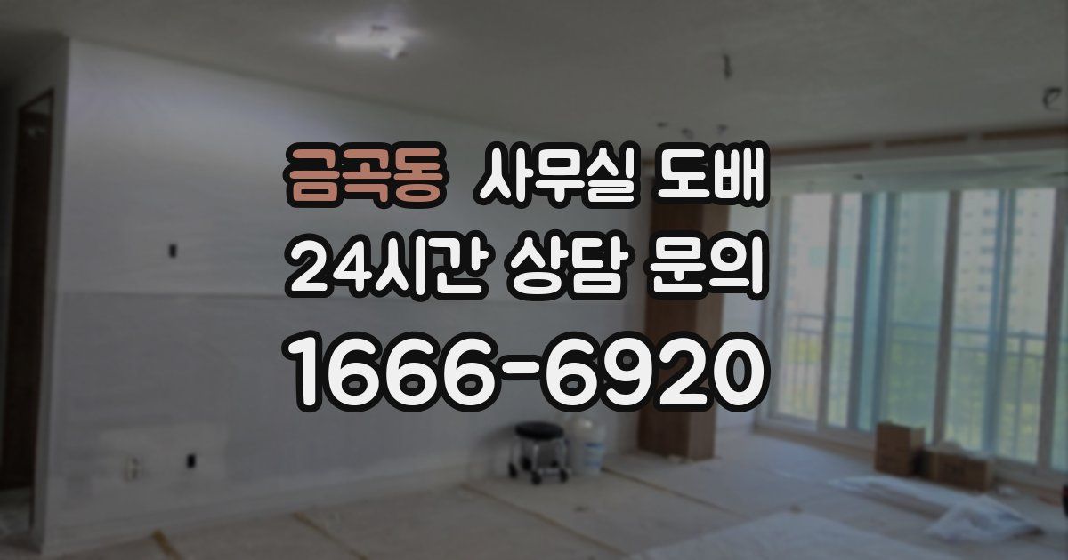 금곡동 사무실 도배