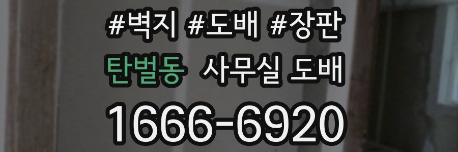 탄벌동 사무실 도배