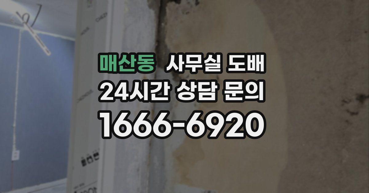 매산동 사무실 도배