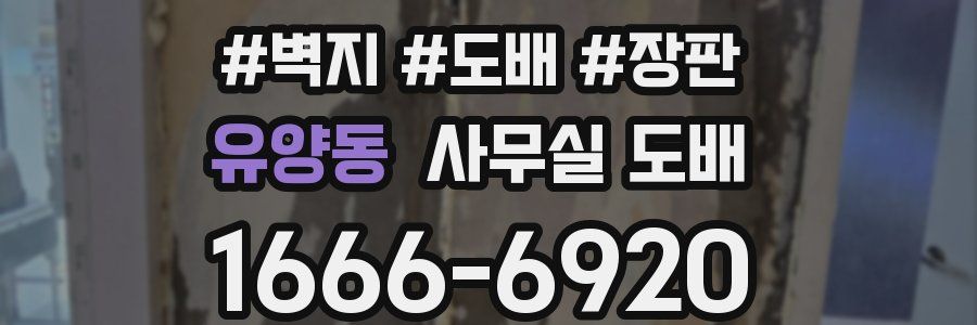 유양동 사무실 도배