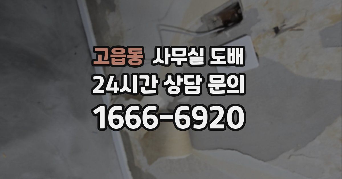 고읍동 사무실 도배
