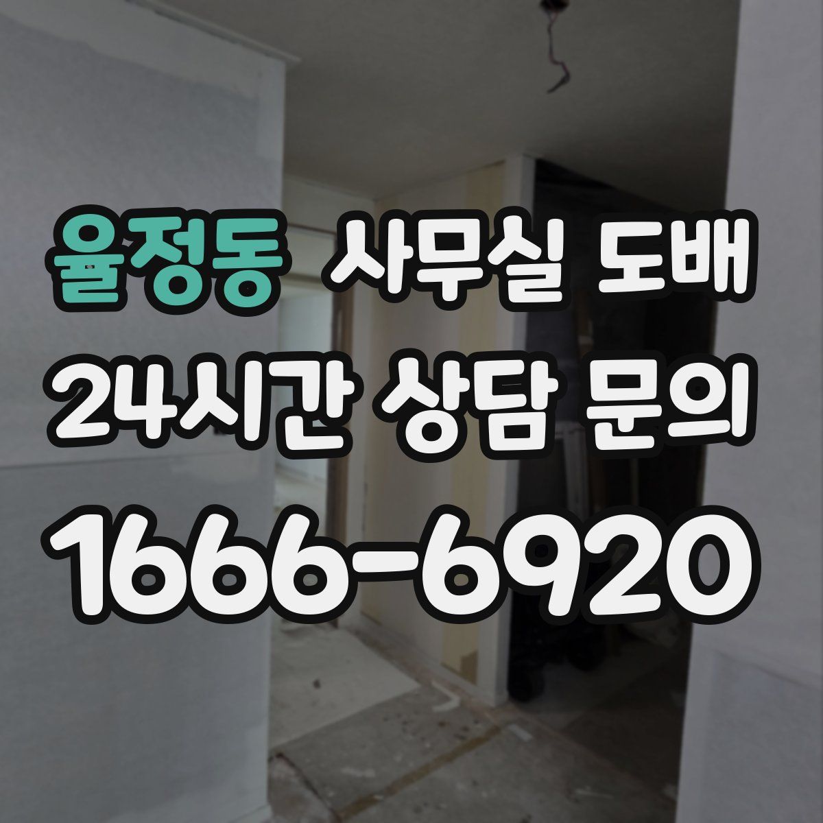 율정동 사무실 도배