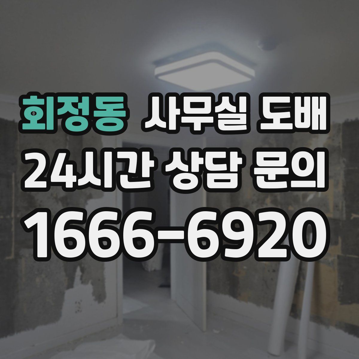 회정동 사무실 도배