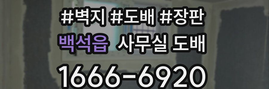 백석읍 사무실 도배