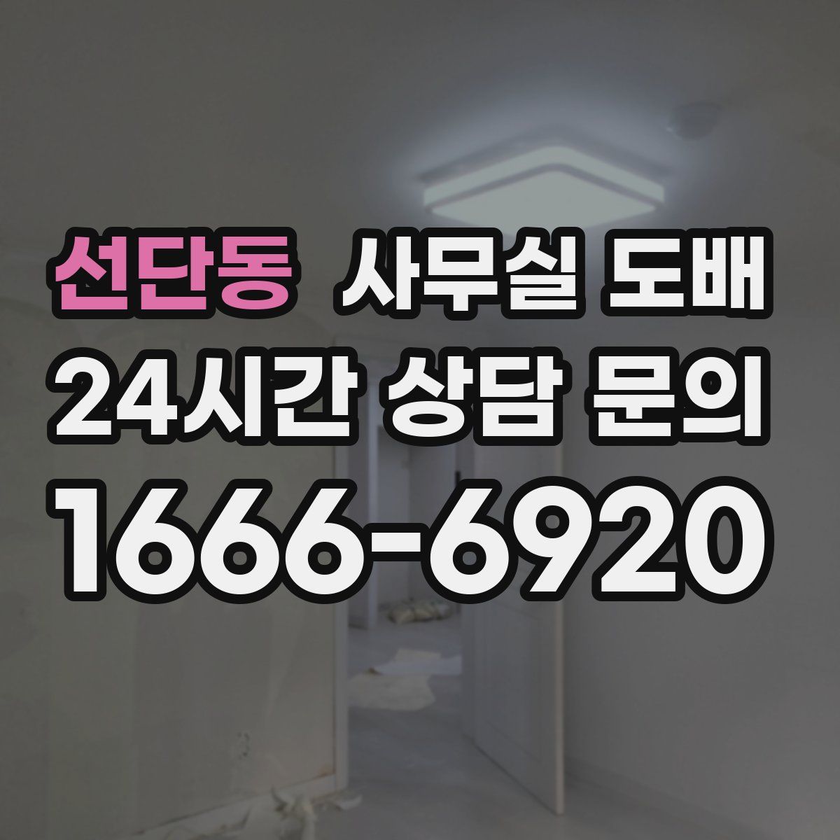 선단동 사무실 도배