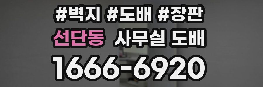 선단동 사무실 도배