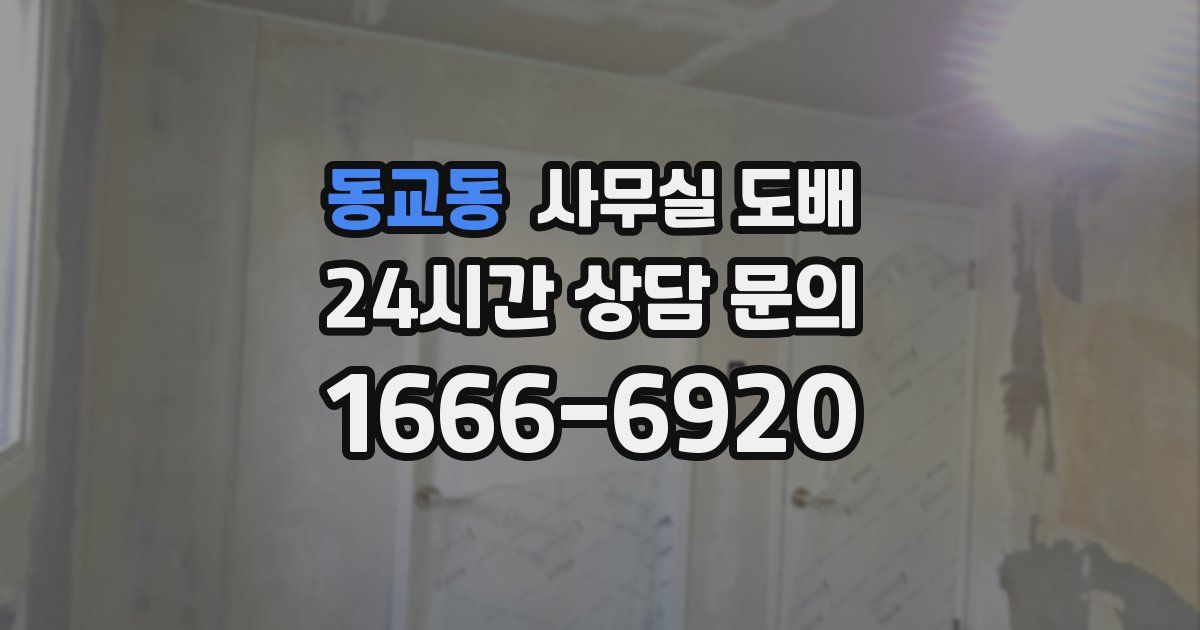 동교동 사무실 도배