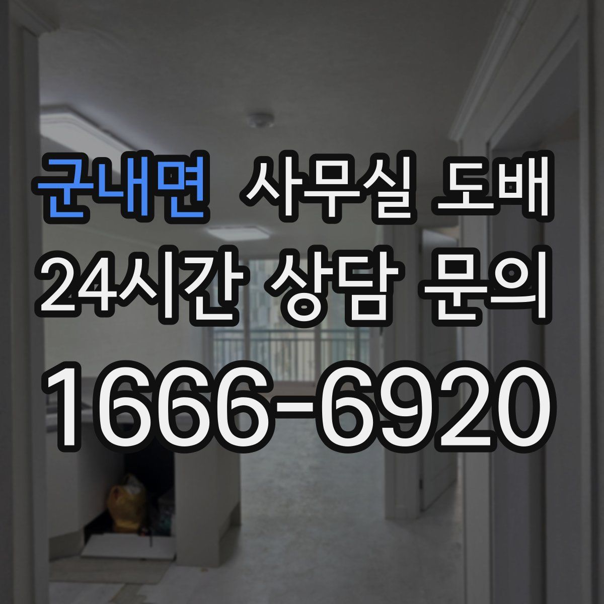 군내면 사무실 도배