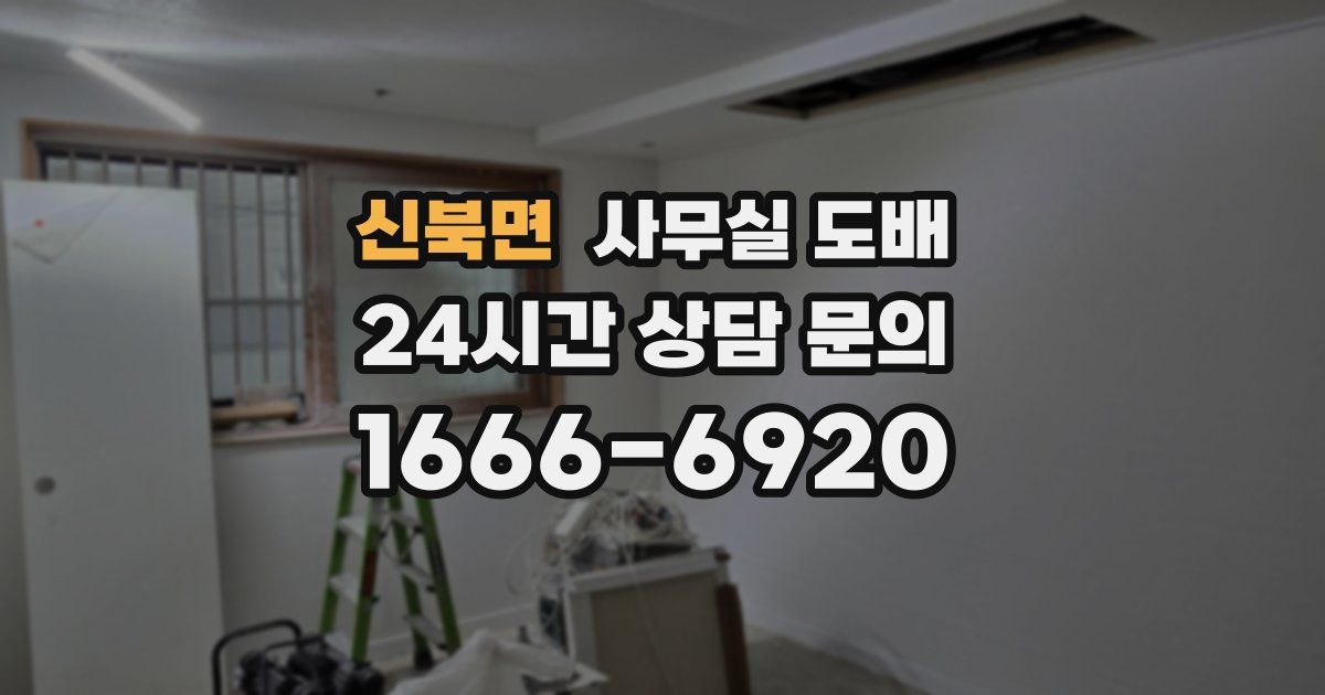 신북면 사무실 도배