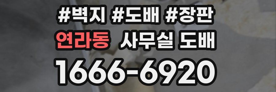 연라동 사무실 도배