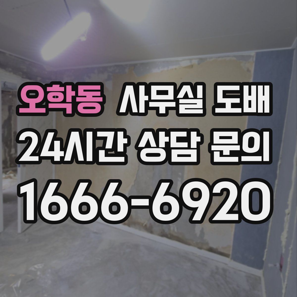 오학동 사무실 도배