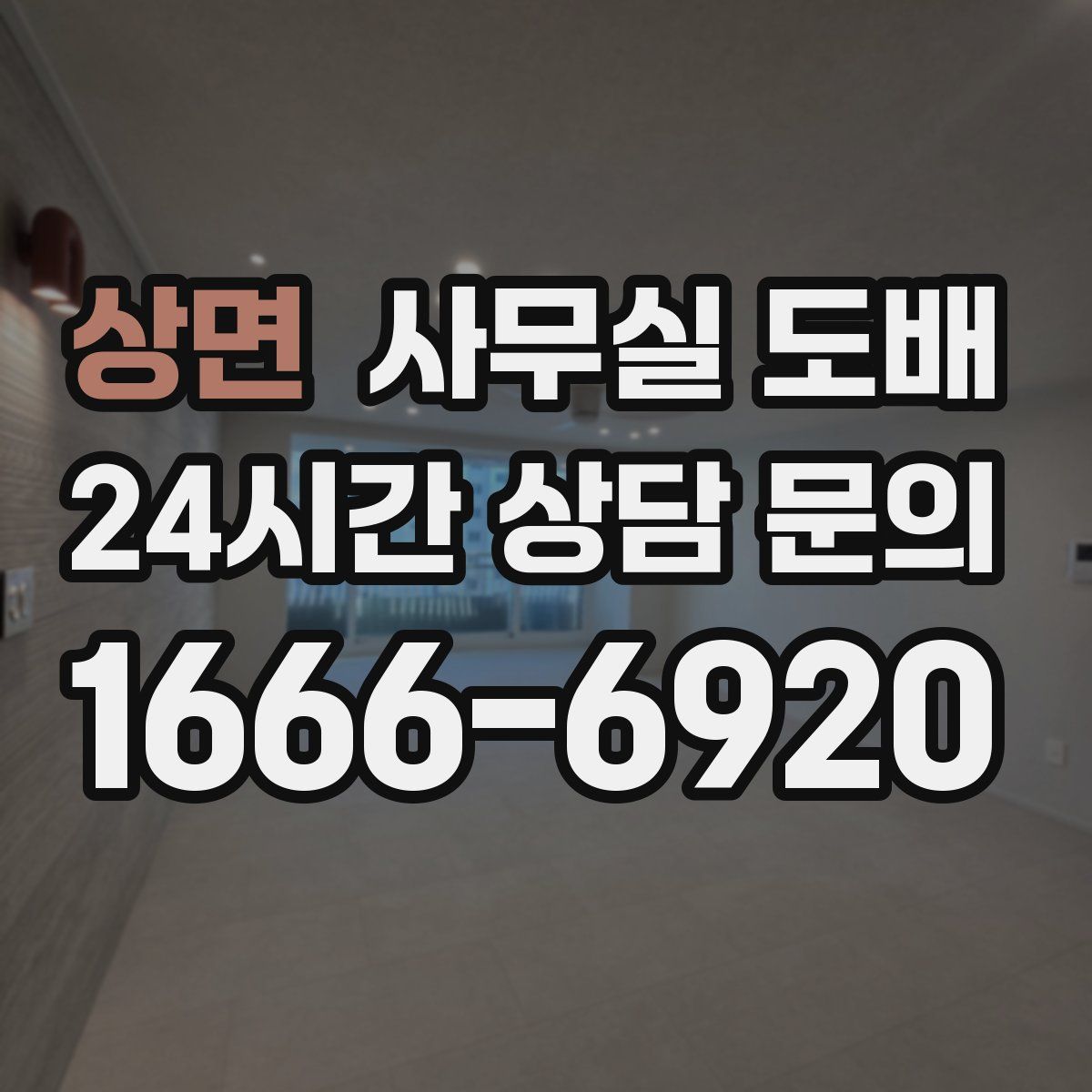상면 사무실 도배