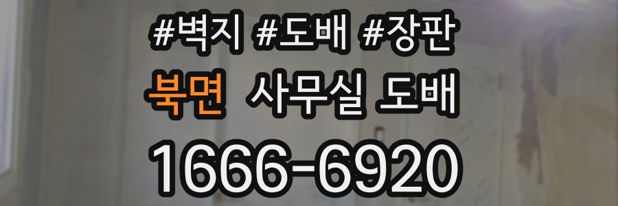 북면 사무실 도배