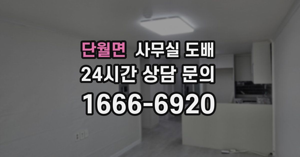 단월면 사무실 도배