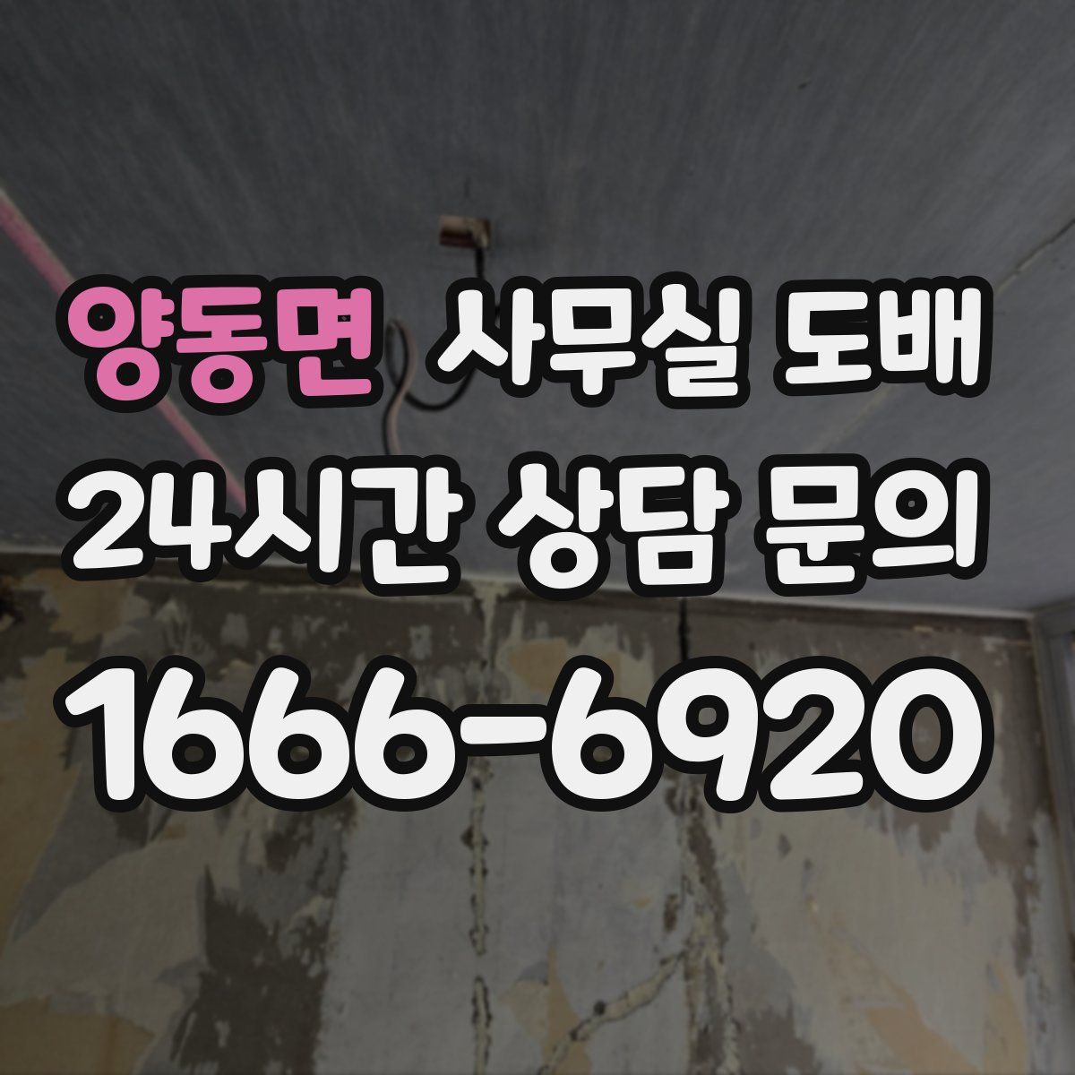 양동면 사무실 도배