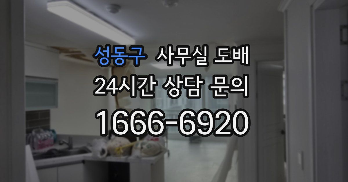 성동구 사무실 도배