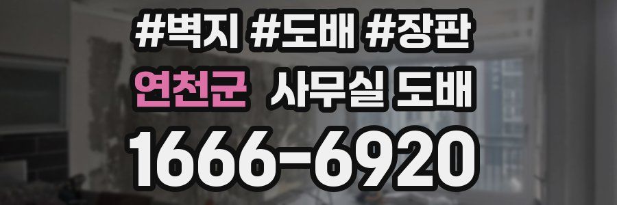 연천군 사무실 도배