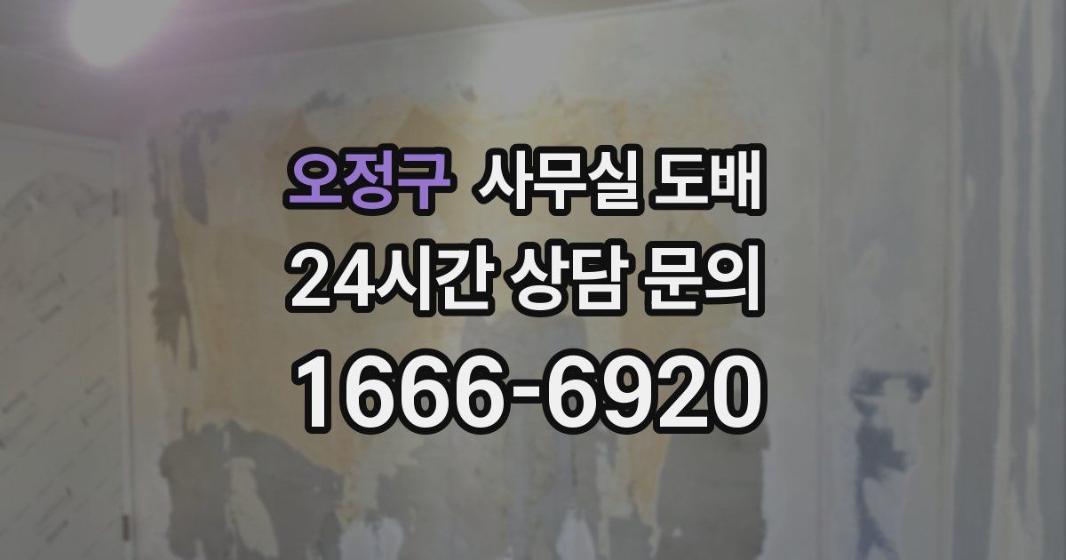 오정구 사무실 도배
