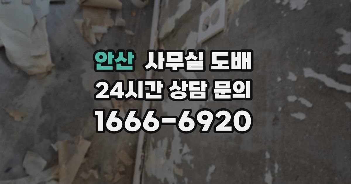 안산 사무실 도배