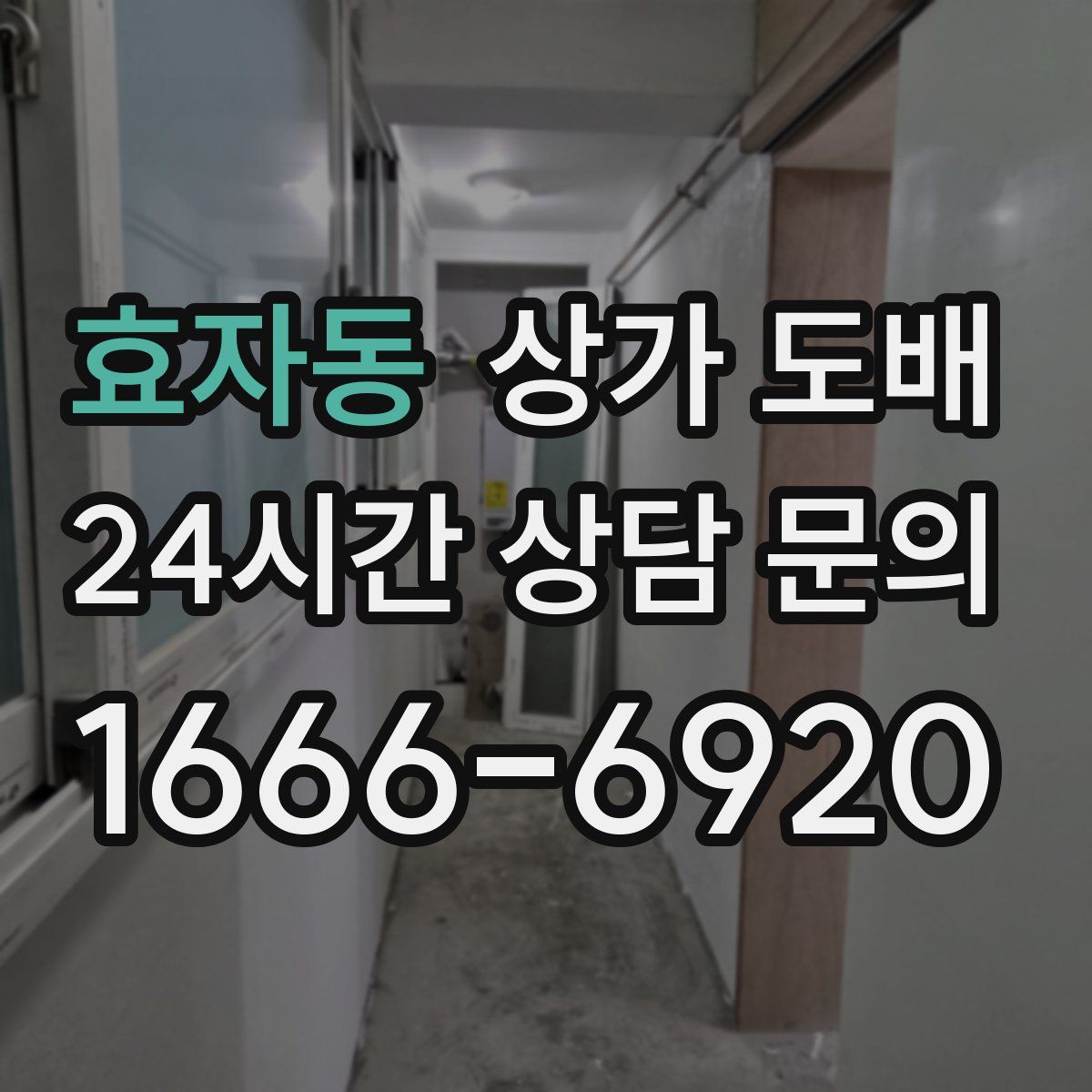 효자동 상가 도배