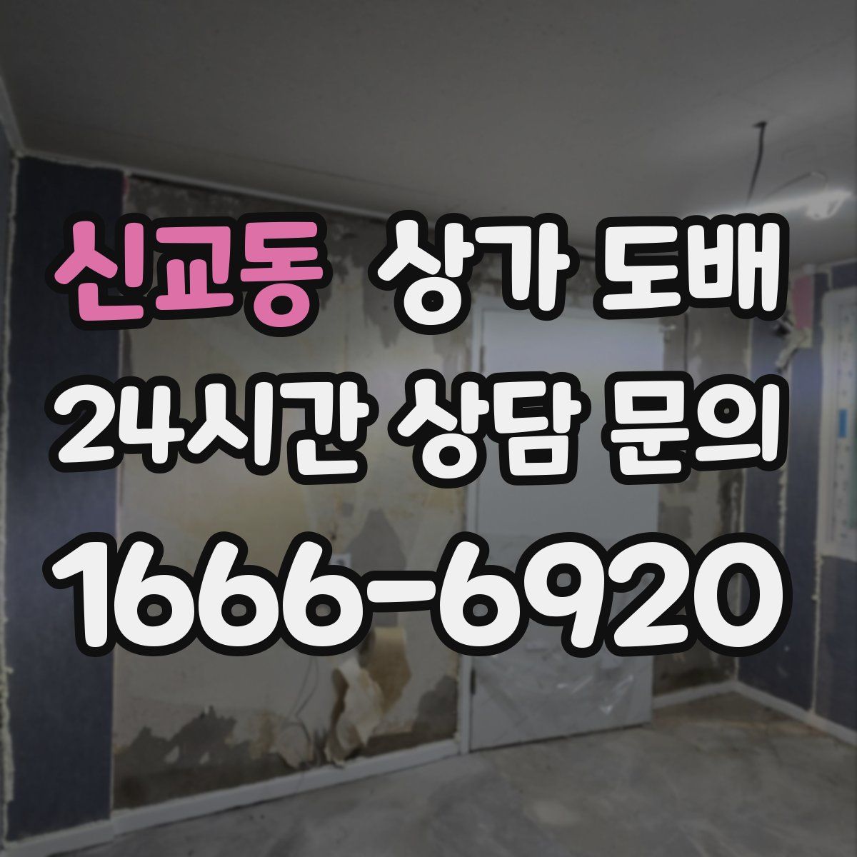 신교동 상가 도배