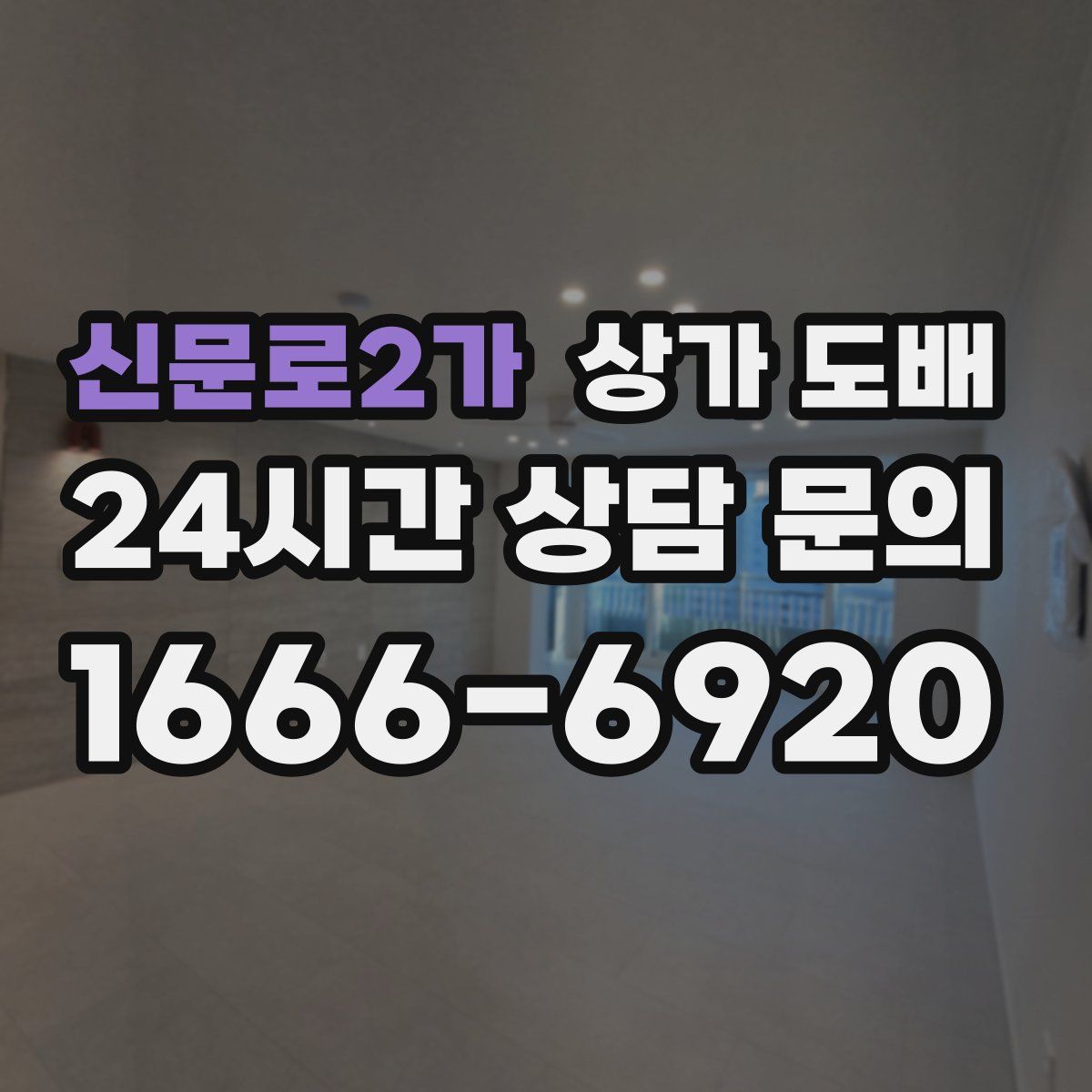신문로2가 상가 도배