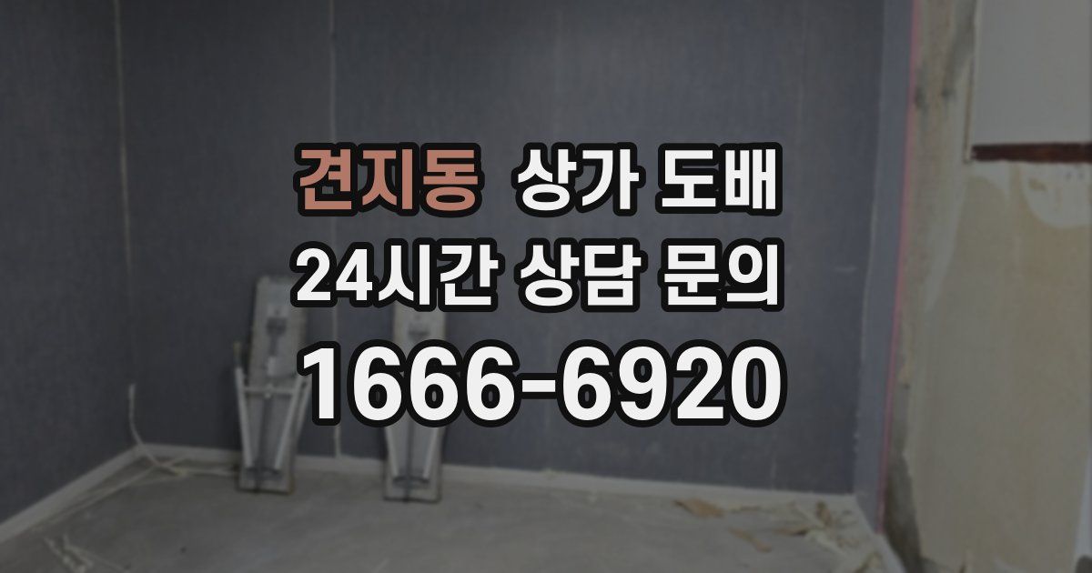 견지동 상가 도배