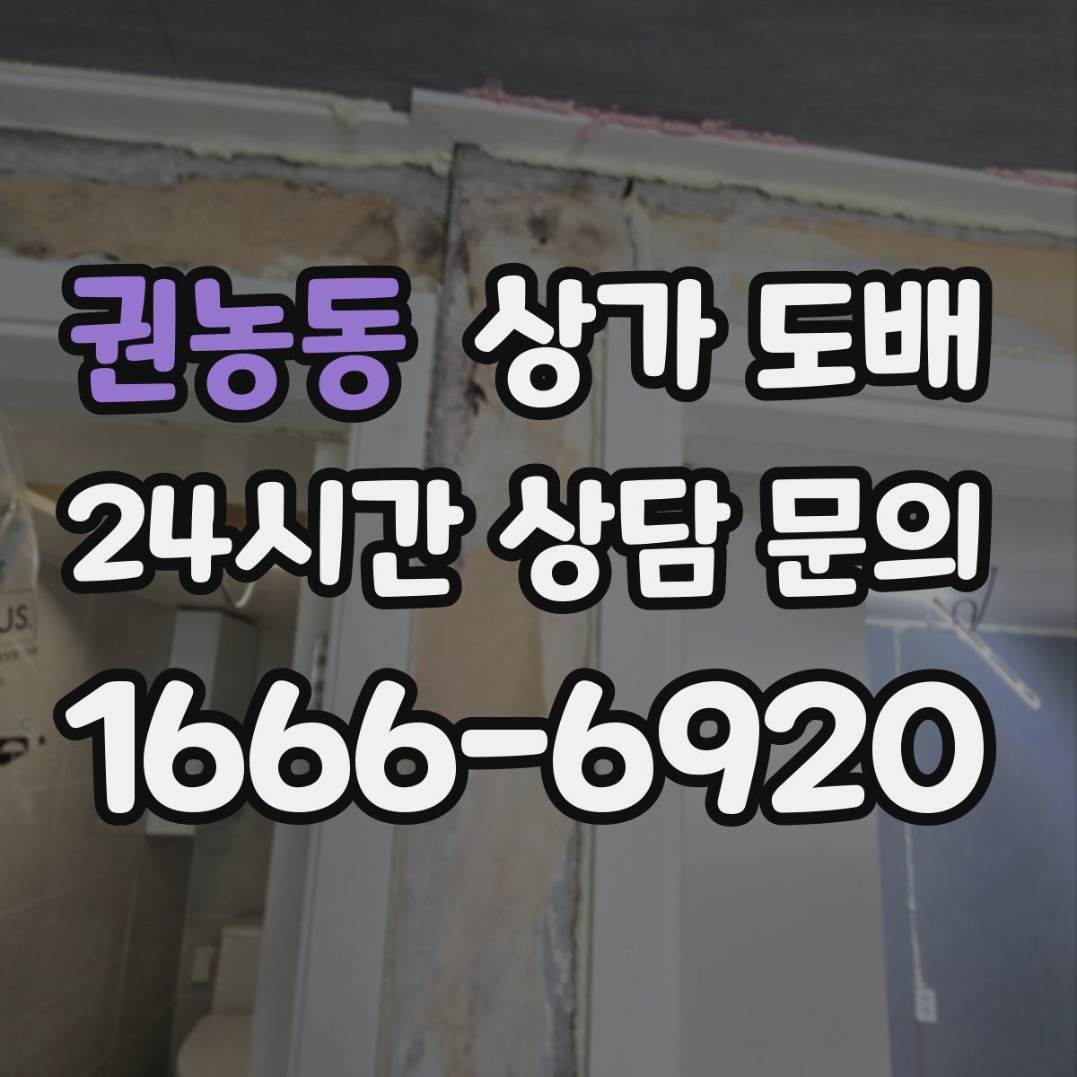 권농동 상가 도배