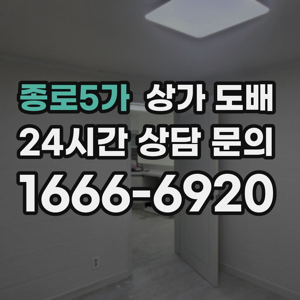 종로5가 상가 도배